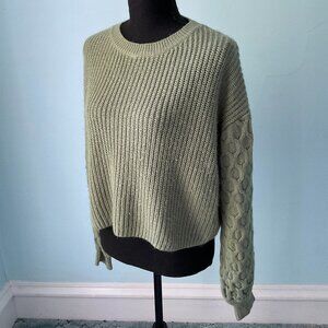 Sage Green Shein Cozy Sweater